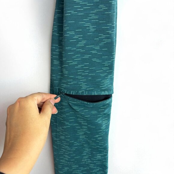 Duluth Trading Pants Womens XL Pull On Straight Leg Green Print Stretch Pockets - Picture 5 of 11